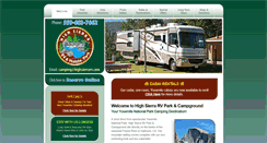 Desktop Screenshot of highsierrarv.com